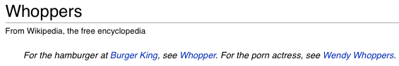 Wikipedia whoppers.